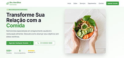 Website para Nutricionista